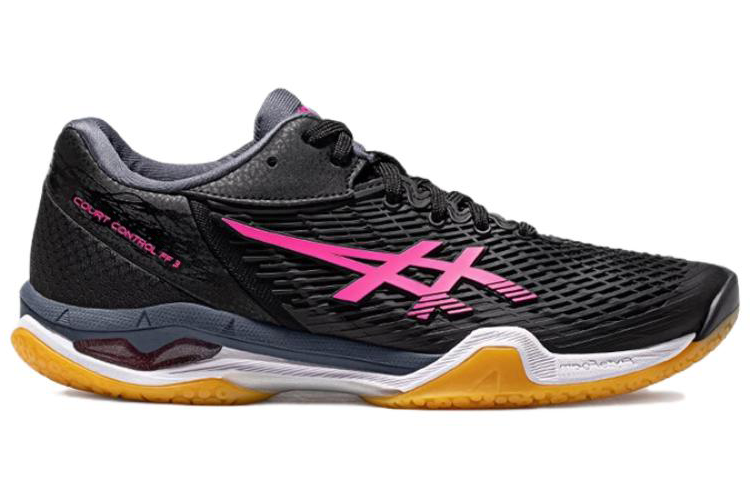 Кроссовки женские ASICS Court Control FF 3 черные, красные, 37.5 EU