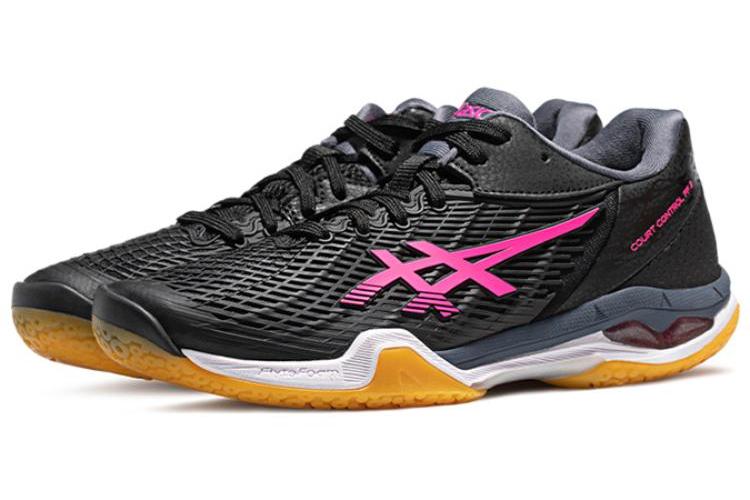Кроссовки женские ASICS Court Control FF 3 черные, красные, 37.5 EU