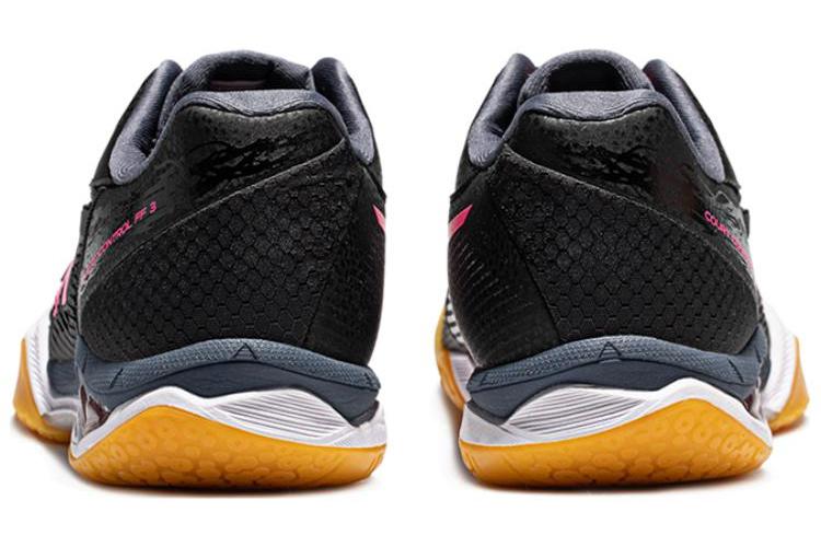 Кроссовки женские ASICS Court Control FF 3 черные, красные, 37.5 EU