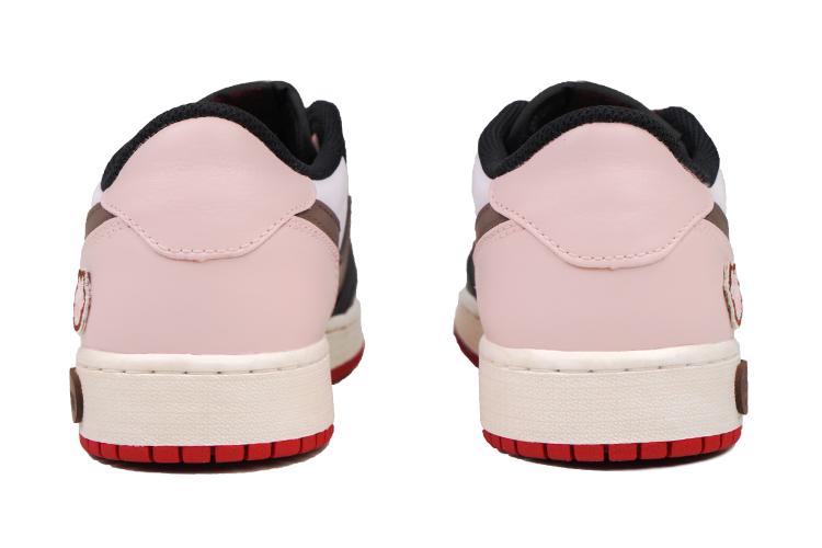 Кеды женские Jordan Air Jordan 1 RISK Low-Top GS розово-коричневые, 38.5 EU