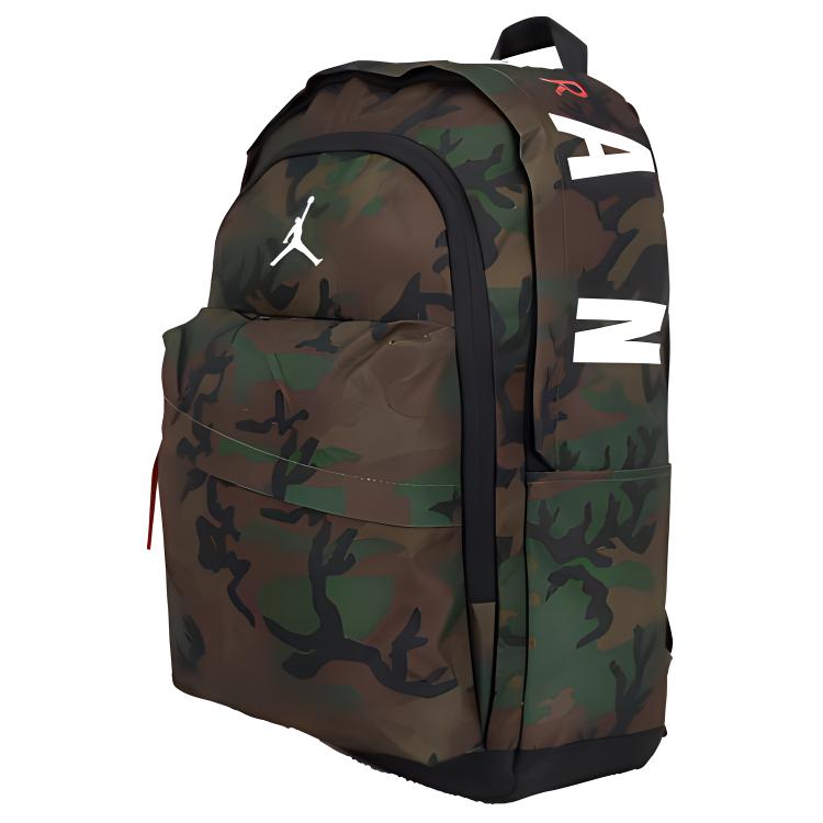 Рюкзак унисекс Jordan 9A0172-650 камуфляж армейский зелёный