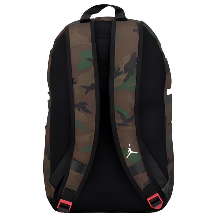 Рюкзак унисекс Jordan 9A0172-650 камуфляж армейский зелёный