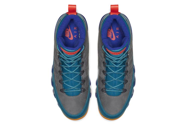 Кроссовки унисекс Jordan 9 Retro Boot зеленые, 44 EU