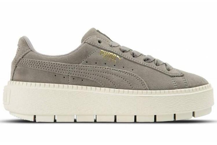 Кеды женские PUMA Platform Trace Low Tops зелёные, 37.5 EU