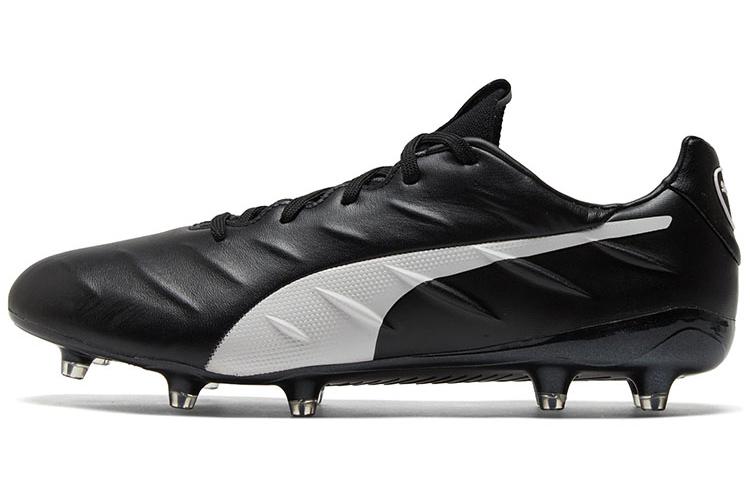 Футбольные бутсы мужские PUMA King Platinum 21 Fg Ag черно-белые