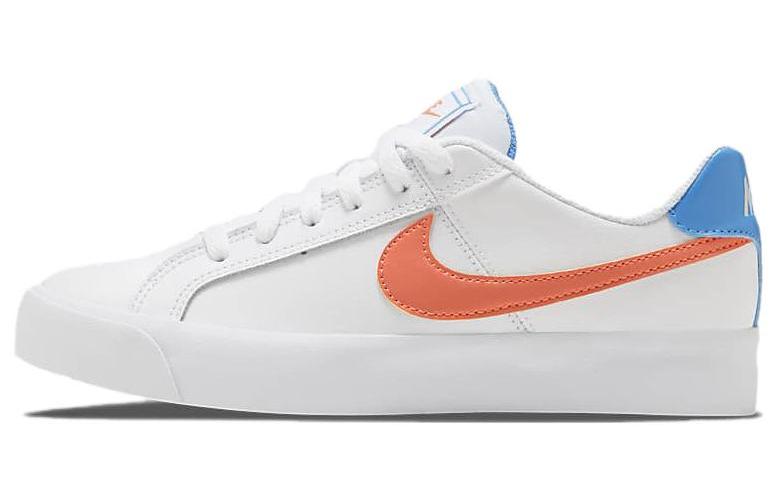 Кеды женские Nike Blazer Low белые и оранжевые