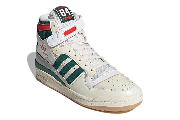 Велотуфли унисекс Adidas Forum 84 High Collegiate Green Red, 35 2/3 EU