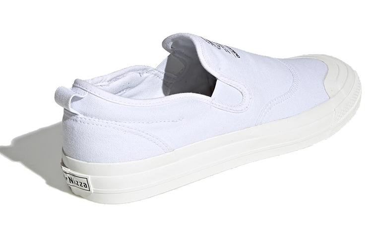 Слипоны унисекс Adidas Nizza RF Slip On triple white, 43 1/3 EU