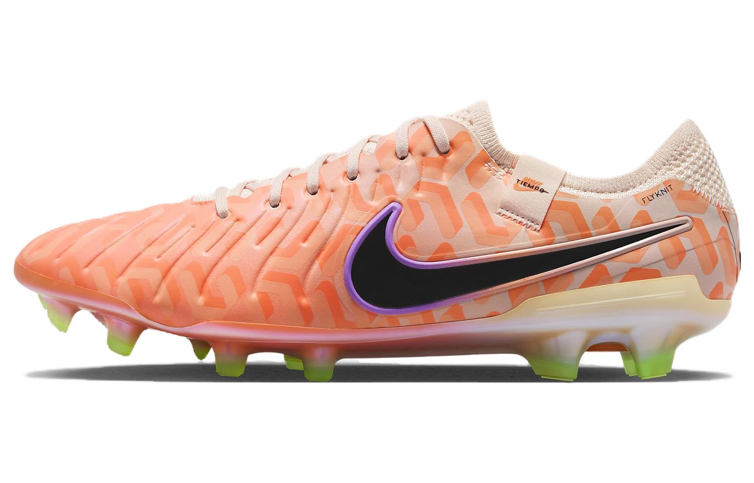 Футбольные бутсы Nike Tiempo Legend 10 Elite NU FG розовые
