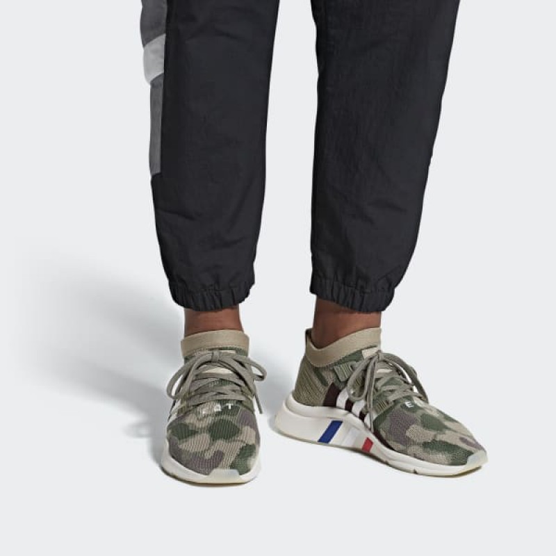 Кроссовки мужские Adidas EQT Support Mid Adv Camo khaki, 44 EU