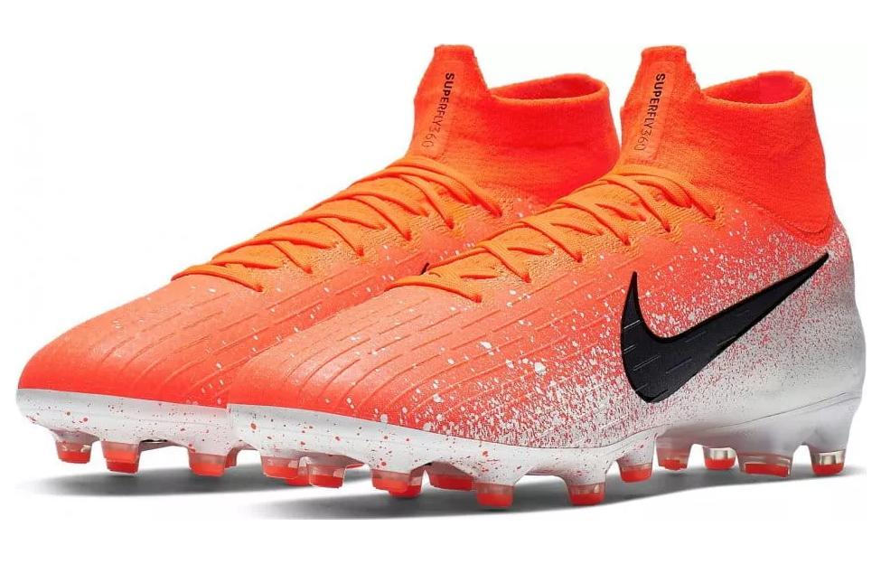 Футбольные бутсы мужские Nike Mercurial Superfly 6 Elite AG-Pro оранжевые, 46 EU