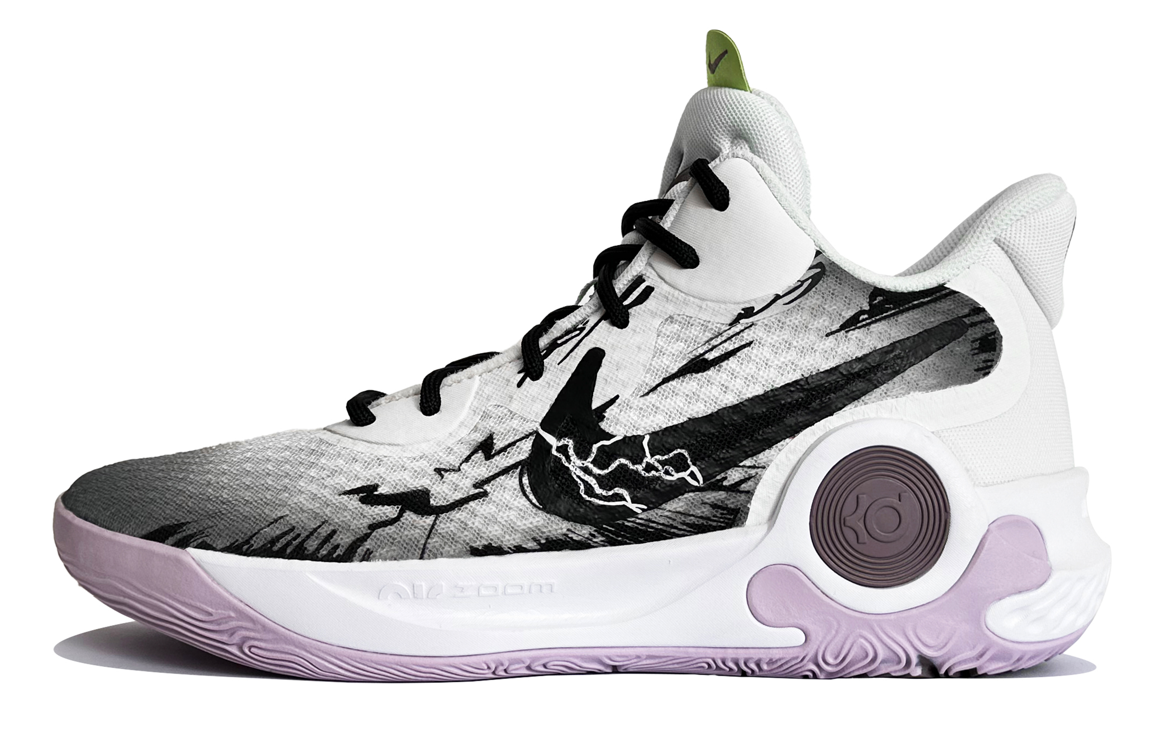 Кроссовки унисекс Nike KD Trey 5 черно-белые, 42 EU