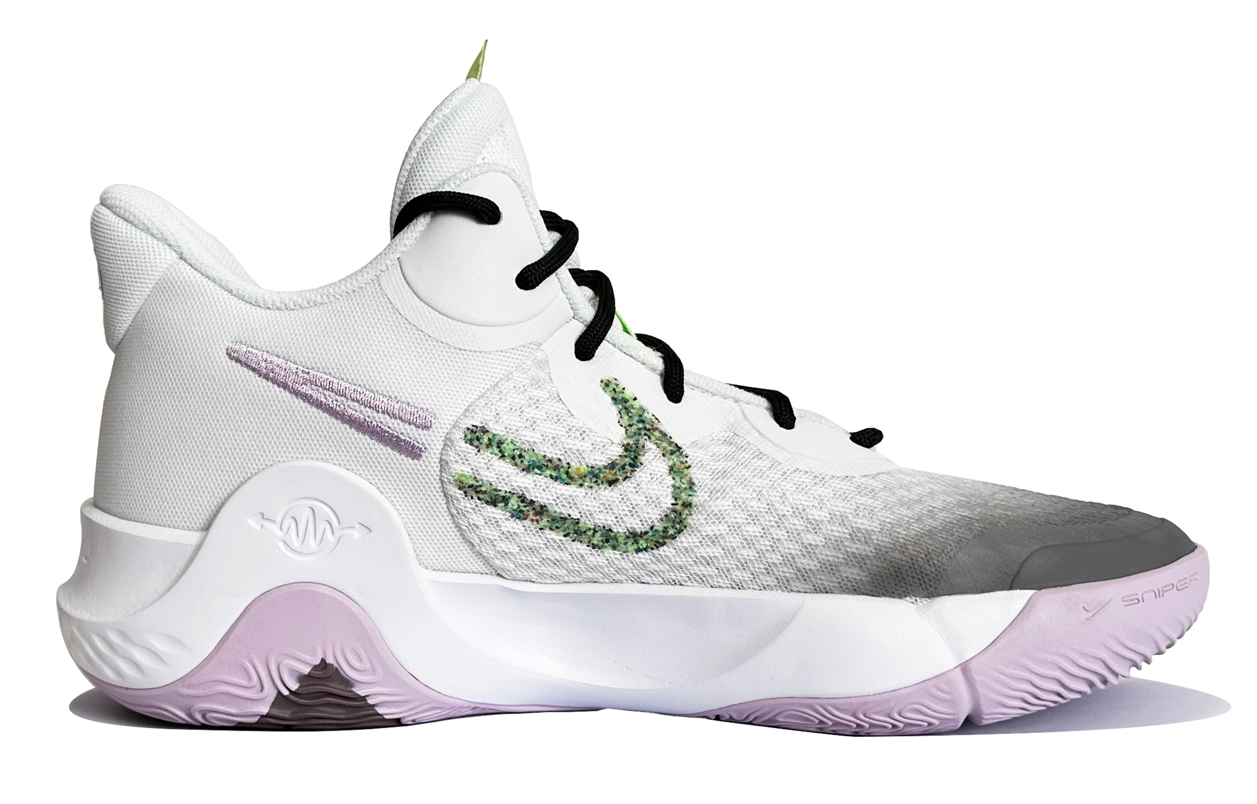 Кроссовки унисекс Nike KD Trey 5 черно-белые, 42 EU