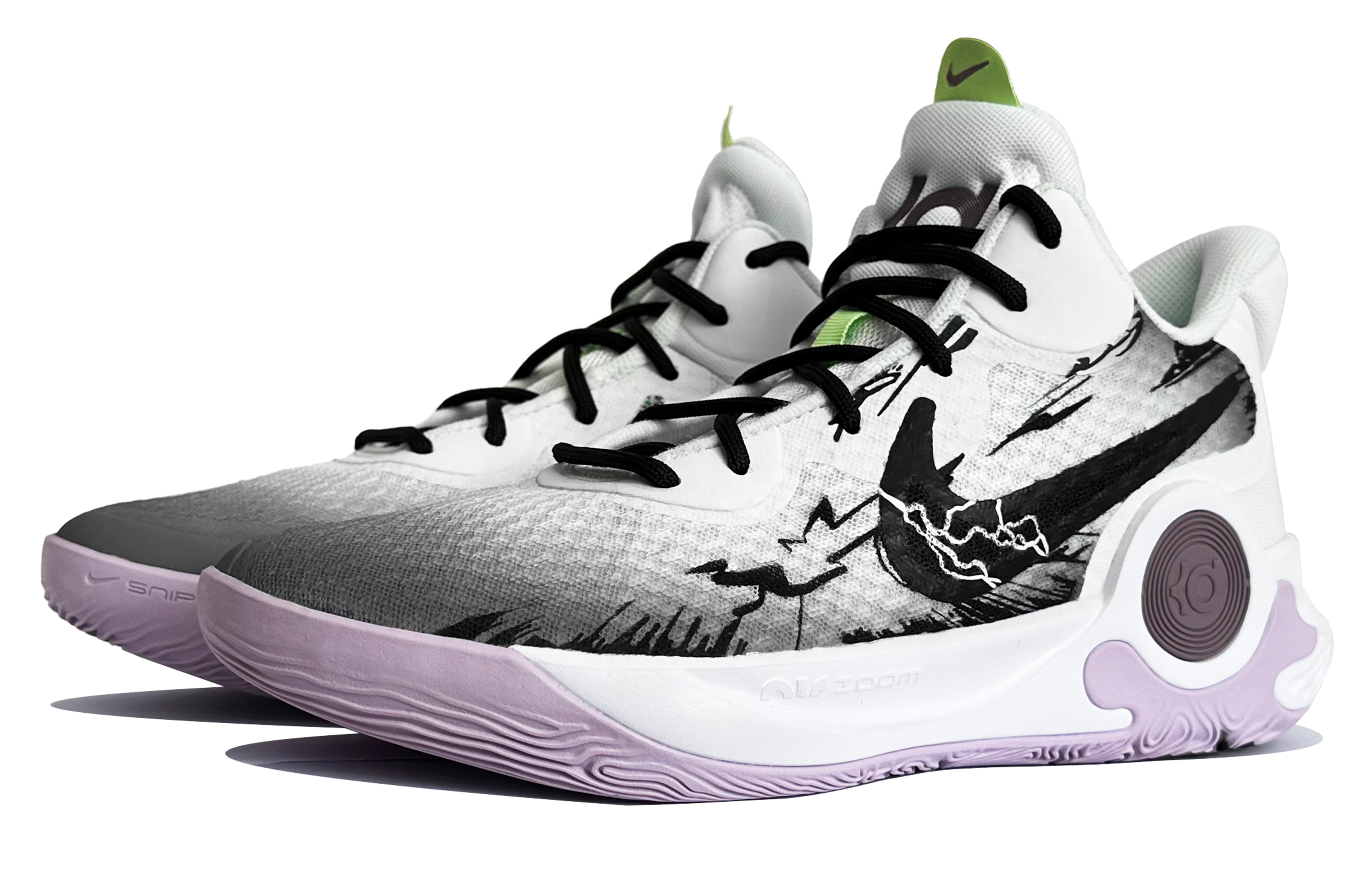 Кроссовки унисекс Nike KD Trey 5 черно-белые, 42 EU