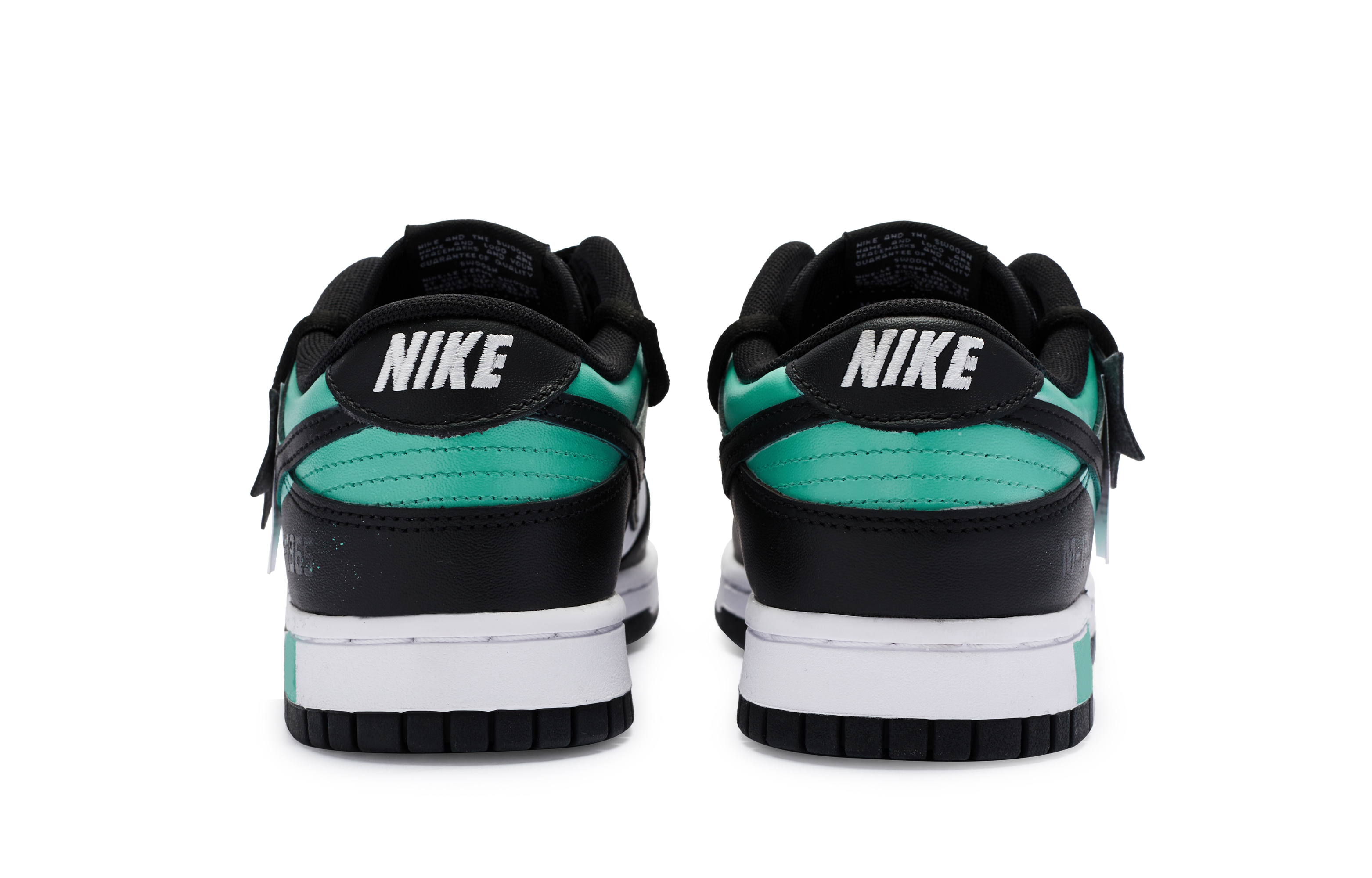 Кроссовки мужские Nike Dunk 811 черные, белые и зеленые, 41 EU