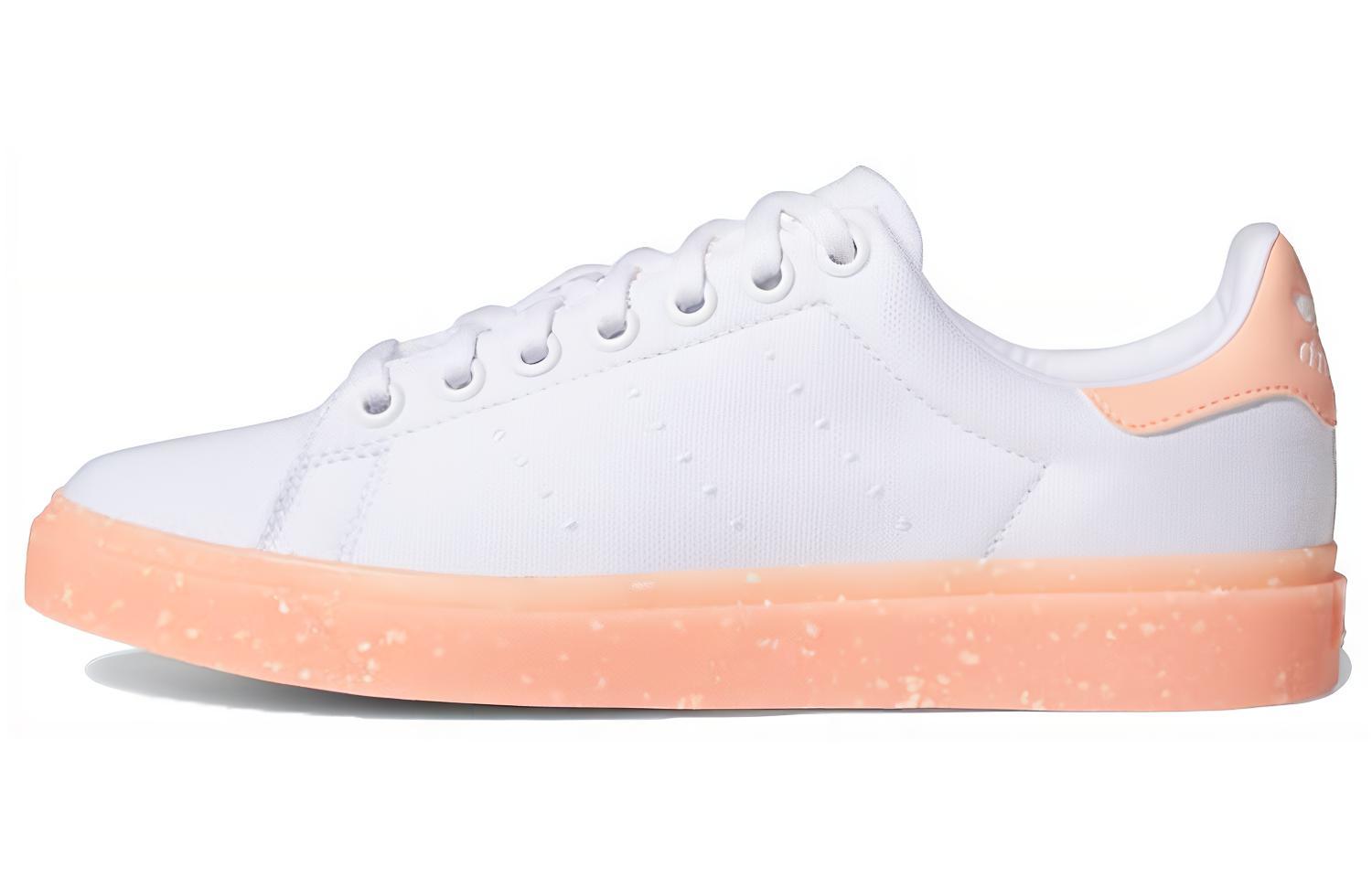 Кеды женские Adidas Originals Stan Smith Vulc белые, розовые