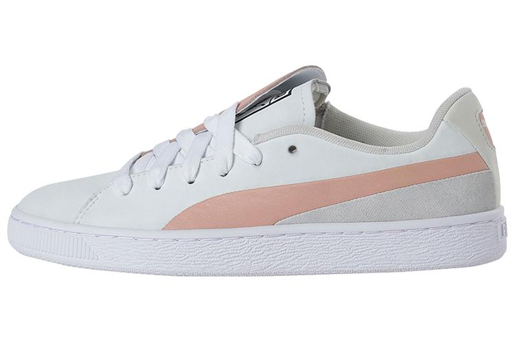 Кеды женские PUMA Basket Crush Paris белые-розовые, 38 EU