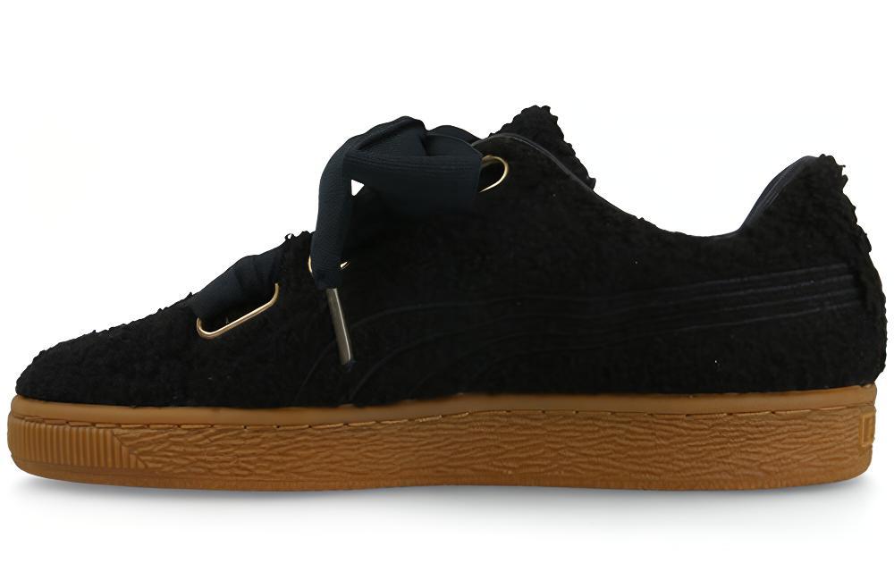Кеды женские PUMA Basket Heart Teddy черные, 38 EU