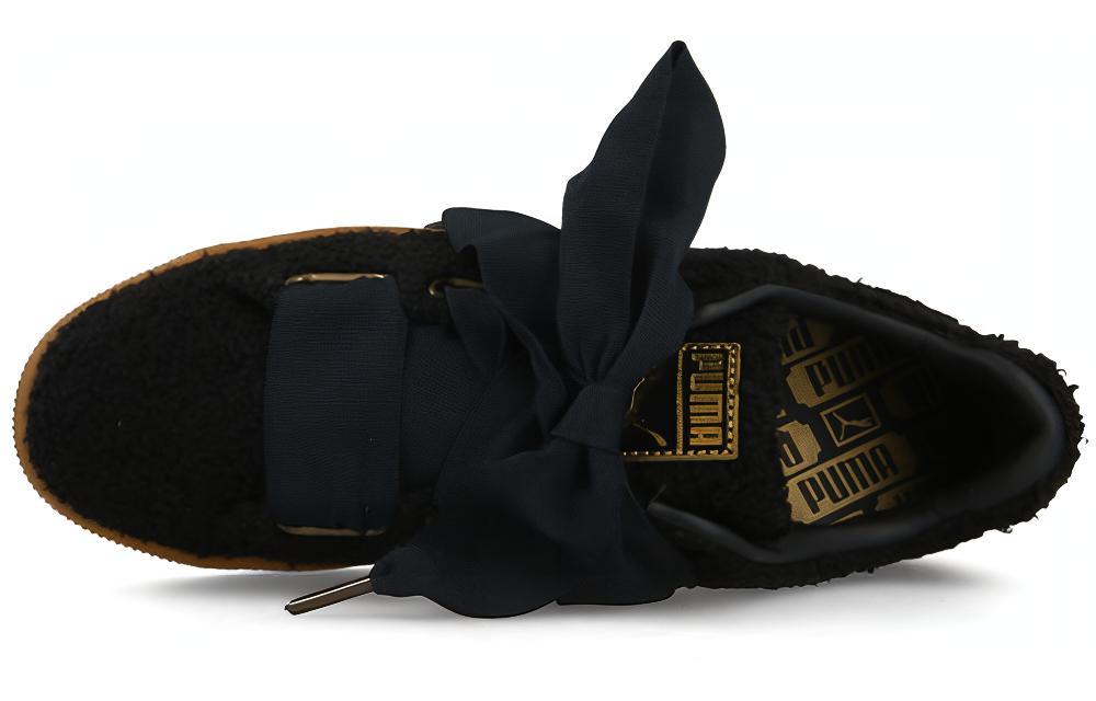 Кеды женские PUMA Basket Heart Teddy черные, 38 EU