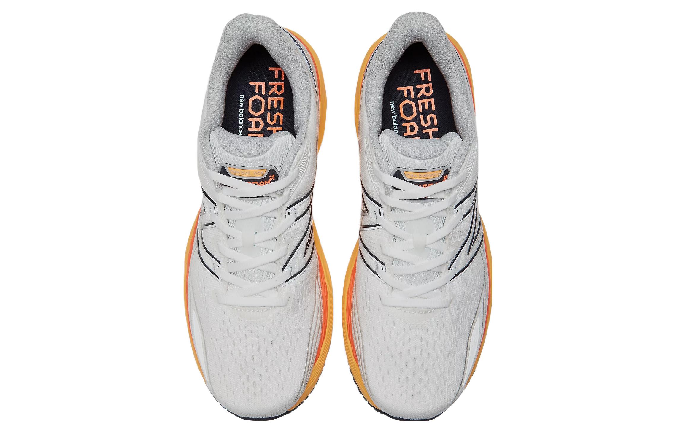 Кроссовки мужские New Balance 860 V12 белые, ярко-абрикосовые, 41.5 EU