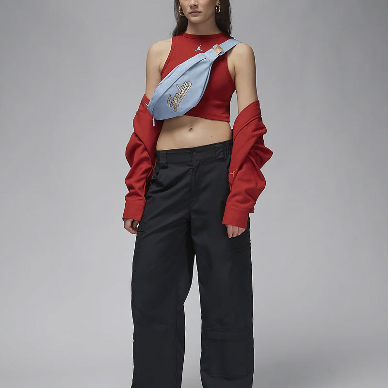 Сумка унисекс Jordan MVP голубая/серый