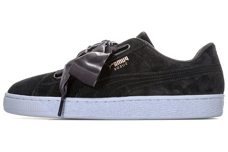 Кеды женские PUMA Suede Heart VR черные/белые, 37 EU