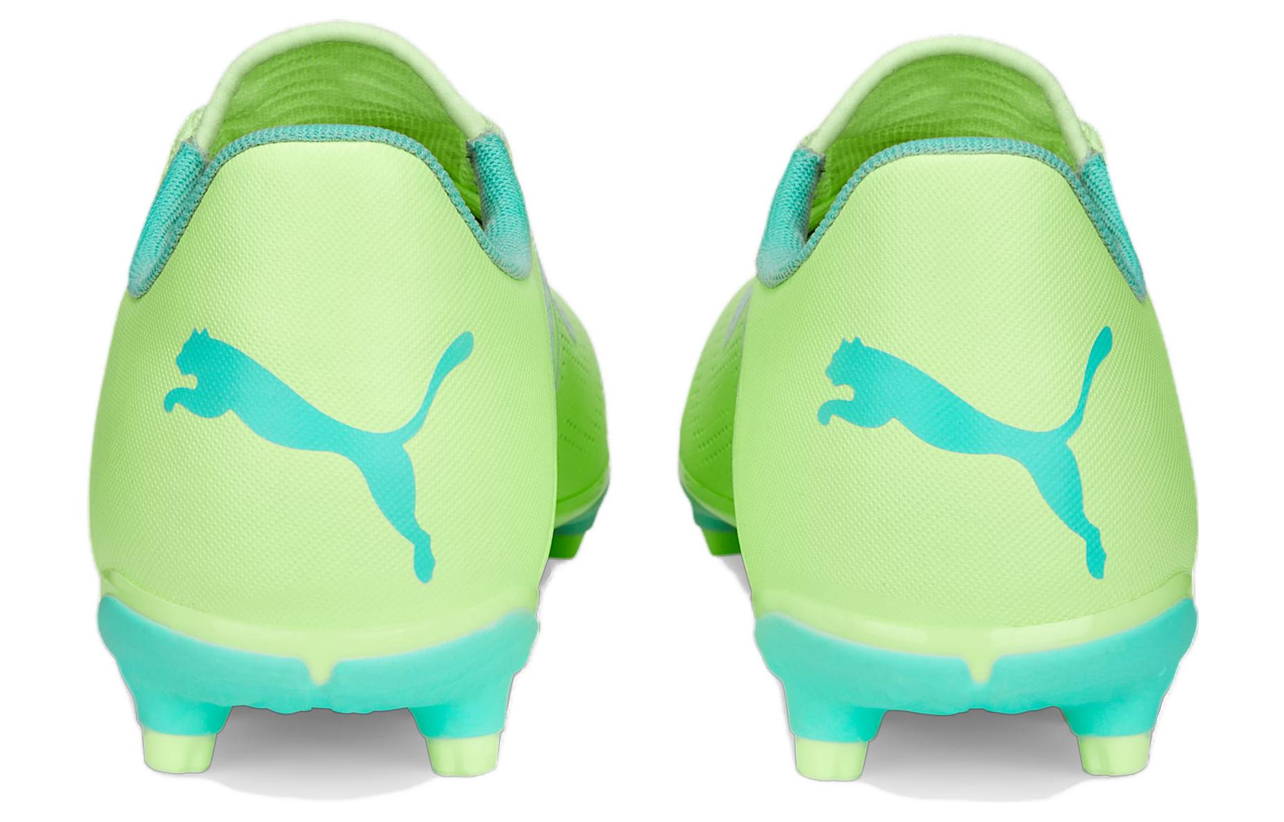 Футбольные бутсы мужские PUMA Future Play FG, fast yellow black peppermint, 42.5 EU