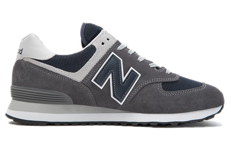 Кеды унисекс New Balance 574 серые, 37.5 EU