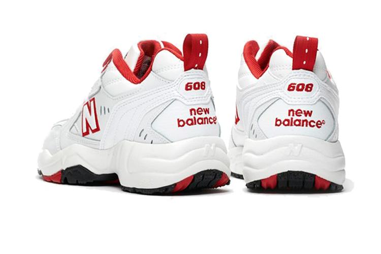 Кроссовки женские New Balance WX608 белые/красные, 40.5 EU