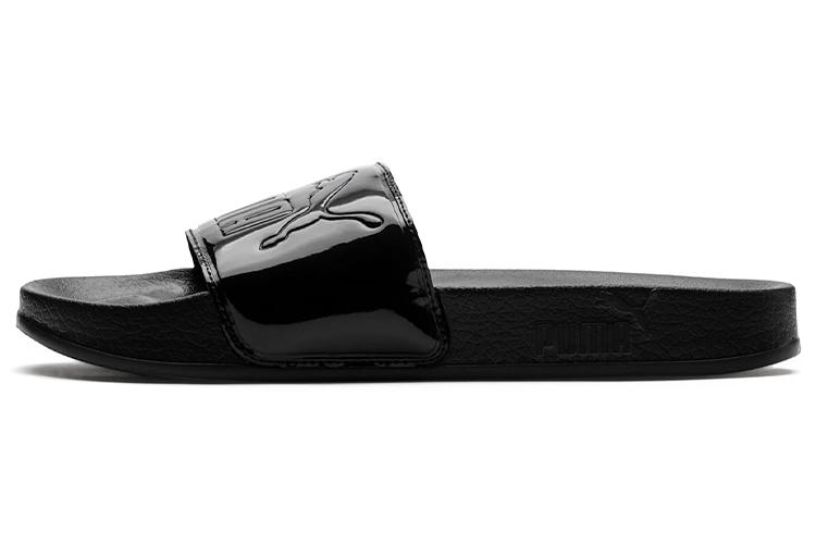 Шлепанцы женские PUMA Leadcat Patent Slide черные, 35.5 EU