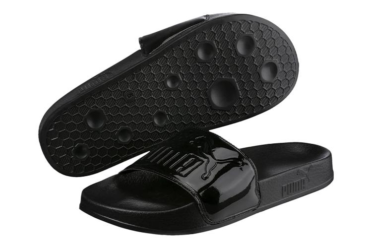 Шлепанцы женские PUMA Leadcat Patent Slide черные, 35.5 EU