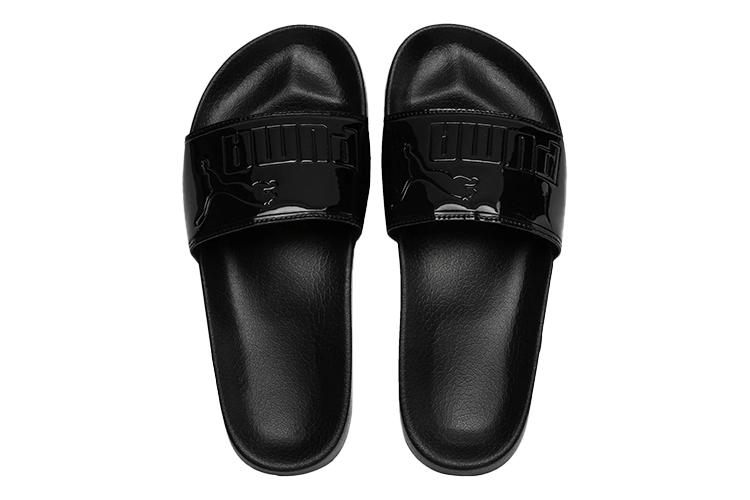 Шлепанцы женские PUMA Leadcat Patent Slide черные, 35.5 EU