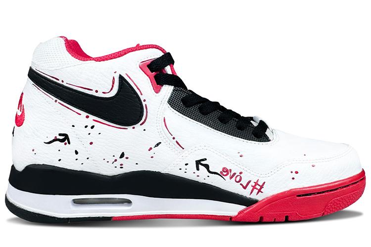 Спортивные кеды унисекс Nike Flight Legacy High-Top черно-красные, 40.5 EU