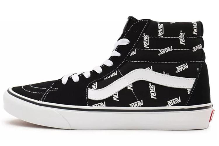 Кеды унисекс Vans Sk8-Hi Allover Logo черные