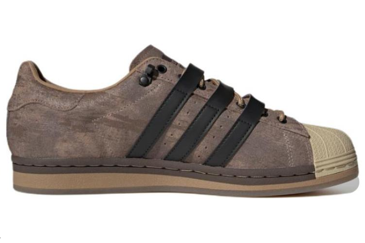 Кеды унисекс Adidas Superstar Karoro Hole коричневые, 41 1/3 EU