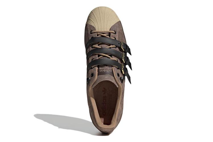 Кеды унисекс Adidas Superstar Karoro Hole коричневые, 41 1/3 EU