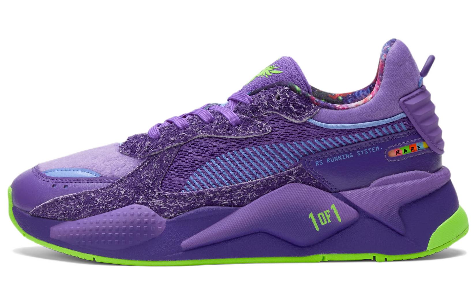 Кроссовки унисекс PUMA RS-X LaMelo Ball Galaxy фиолетовые-зеленые, 44.5 EU