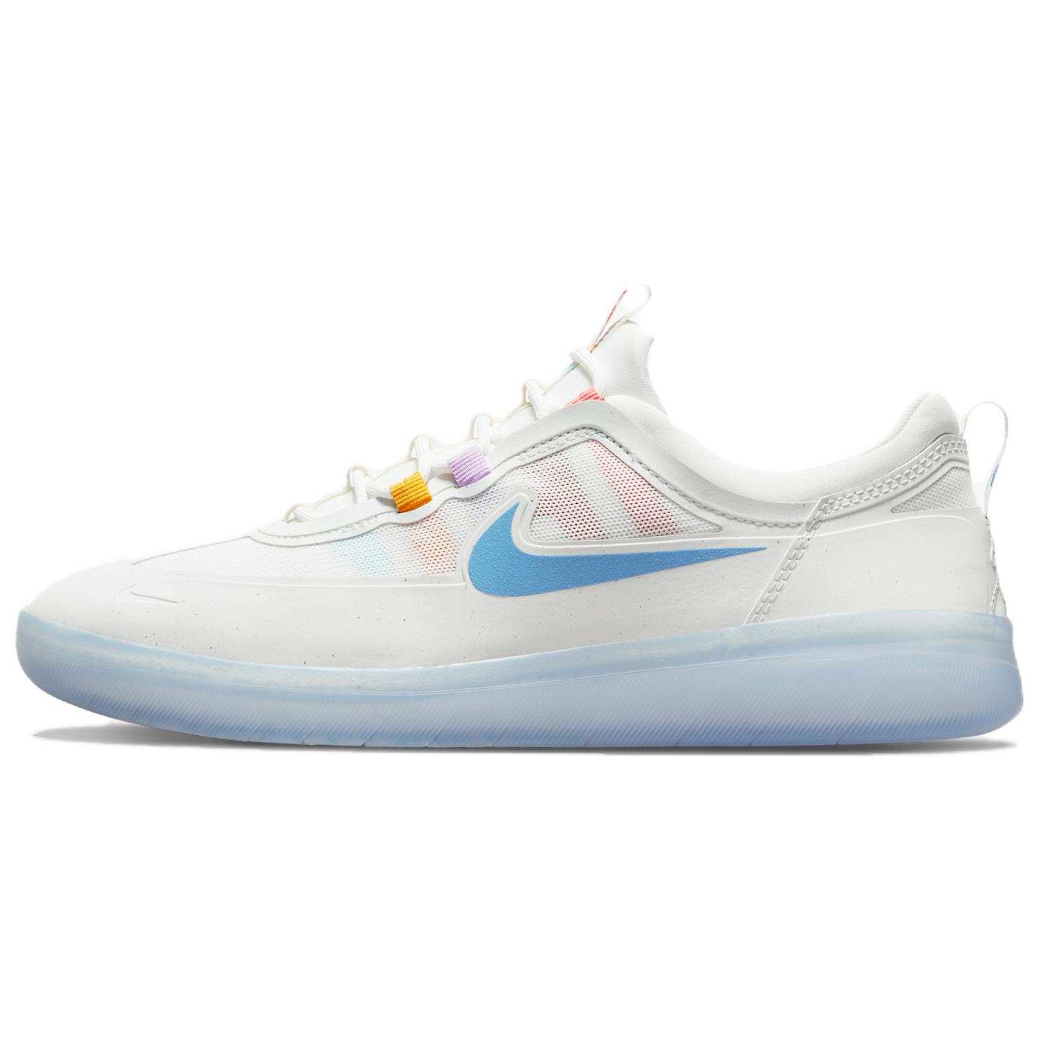 Кроссовки мужские Nike Nyjah Free 2 SB summit white coast, 44 EU