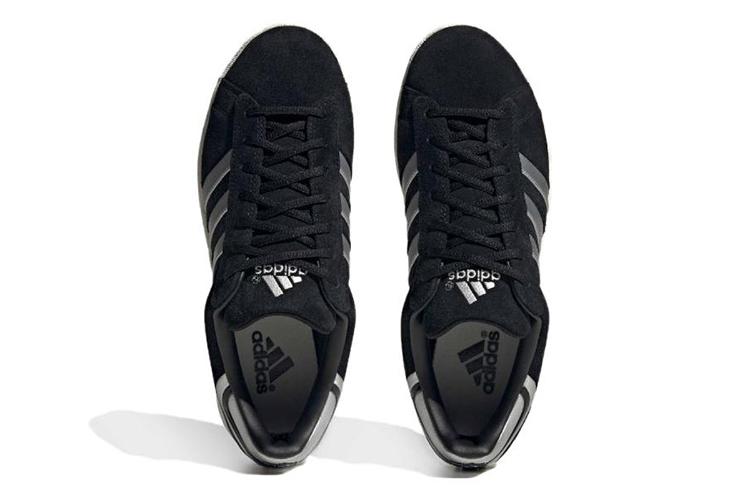 Кроссовки унисекс Adidas Atmos X Campus Supreme Sole черные серебристые, 46 EU