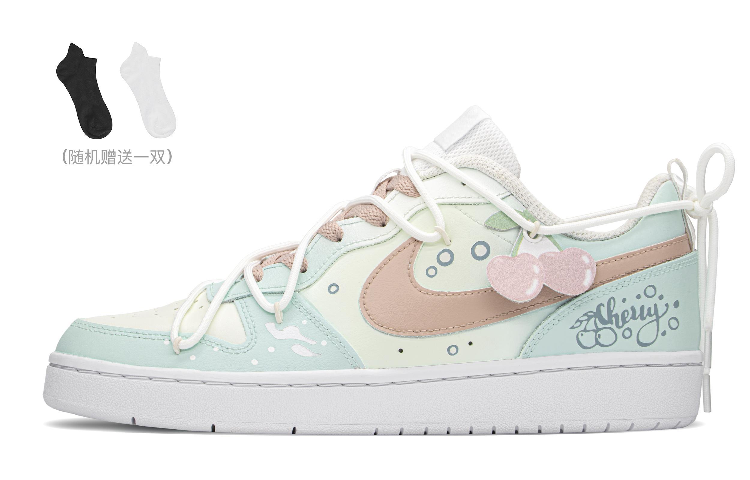 Кеды женские Nike Court Borough Low GS, blue pink