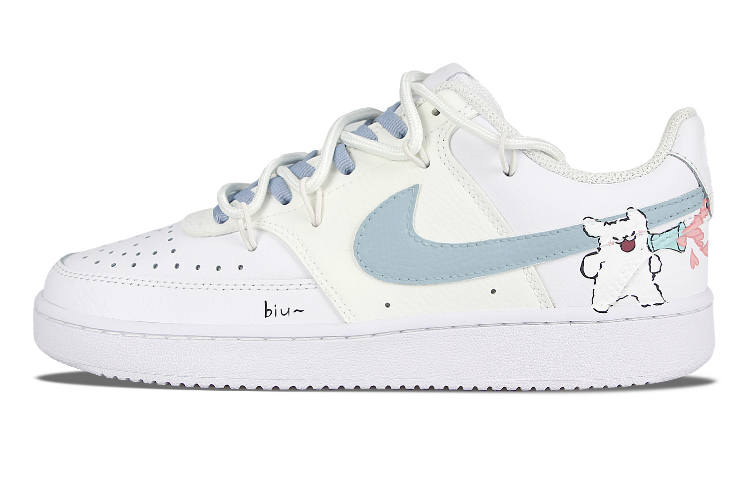 Кеды женские Nike Court Vision 1 Biu белые