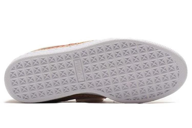 Кеды женские PUMA Suede Heart Sneakerdrille бежево-розовые, 39 EU