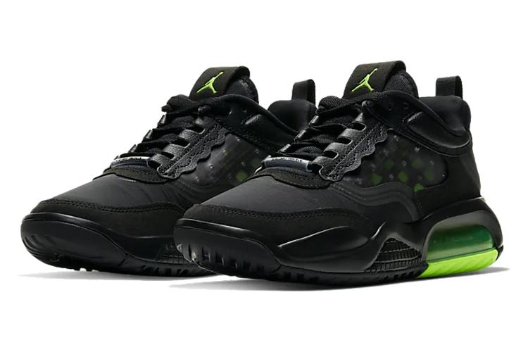 Кроссовки женские Air Jordan Max 200 черно-зеленые, 38 EU