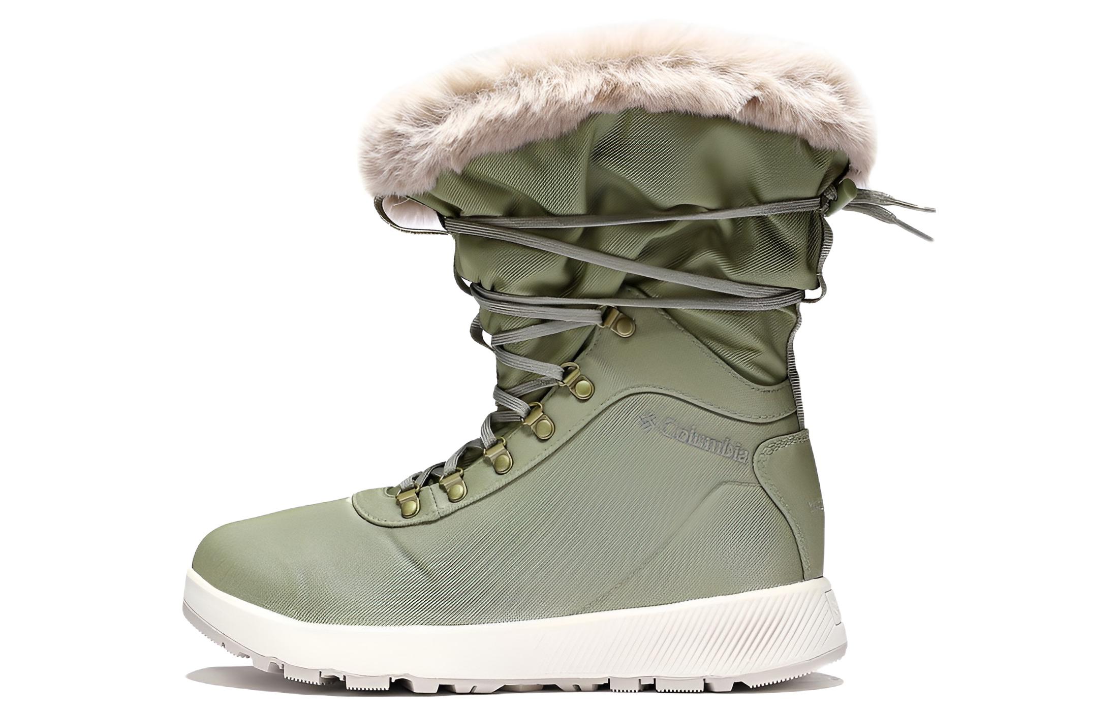 Ботинки женские Columbia Crew Snow Boots зелёные, 37.5 EU