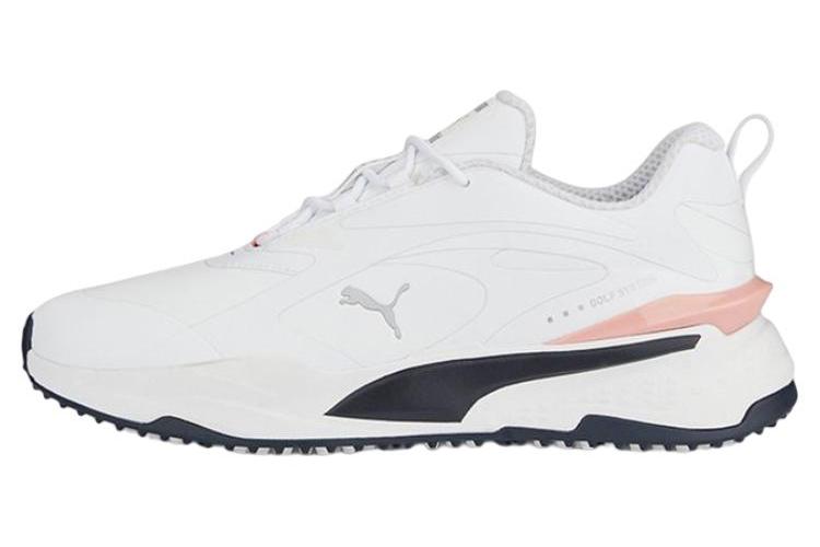 Гольф-кроссовки мужские PUMA GS Fast Low Top бело-розовые, 42.5 EU
