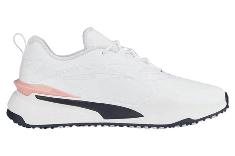 Гольф-кроссовки мужские PUMA GS Fast Low Top бело-розовые, 42.5 EU