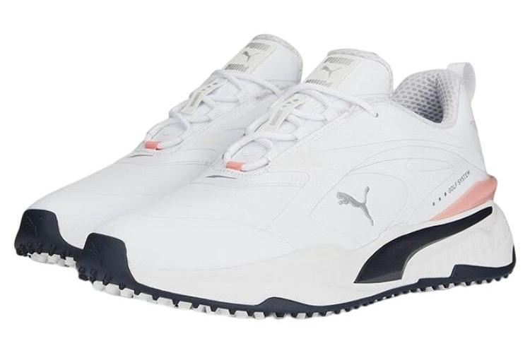 Гольф-кроссовки мужские PUMA GS Fast Low Top бело-розовые, 42.5 EU