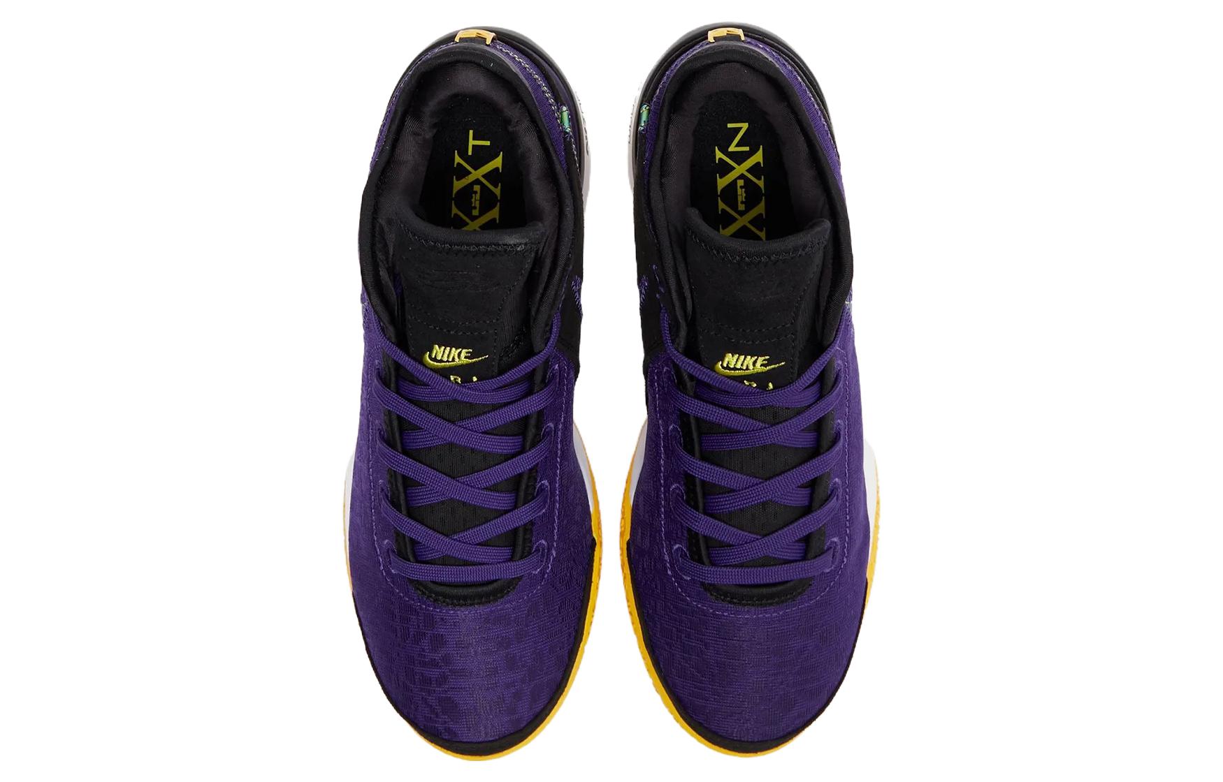 Кроссовки мужские Nike Zoom LeBron Nxxt Gen Lakers, purple yellow, 43 EU