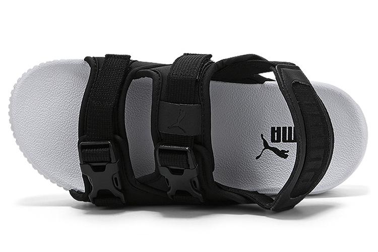 Сандалии женские PUMA Platform Slide Ylm 19 черно-белые, 37 EU