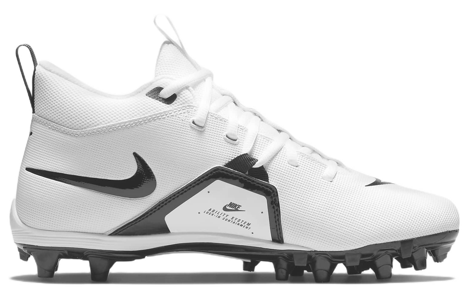 Футбольные бутсы мужские Nike Alpha Menace Varsity 3 белые, черные, 46 EU